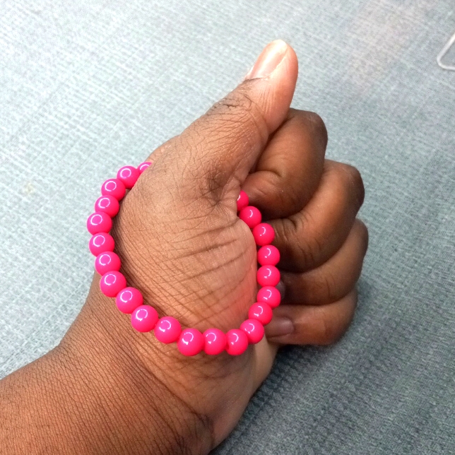 Hot Pink Beaded Bracelet